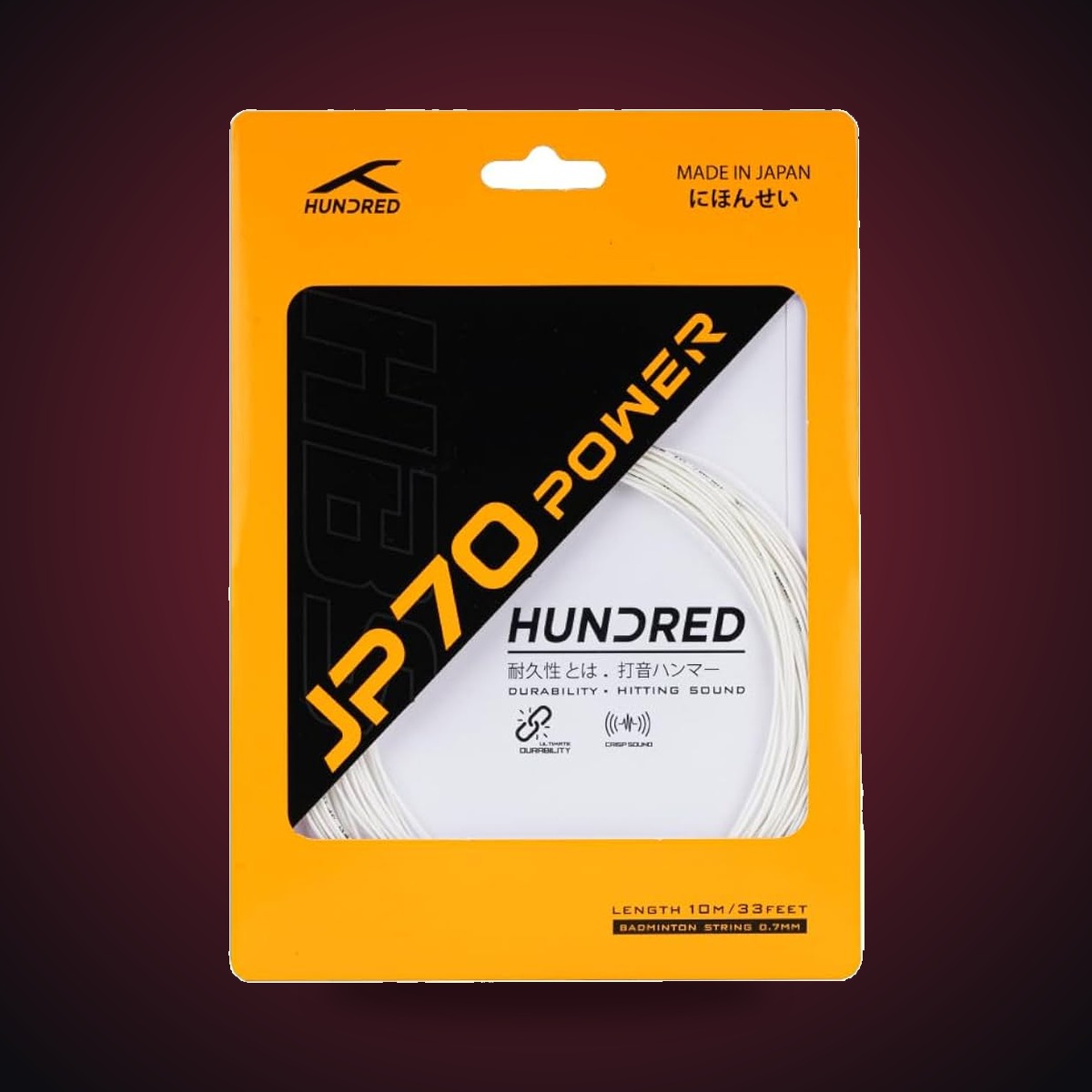 Hundred JP 70 Power Badminton String